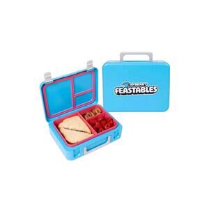 Mr. Beast Feastables Blue Plastic Lunch Box Dishwasher, Microwave, Freezer Safe